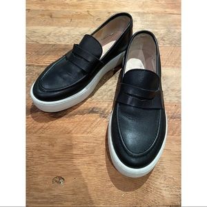 🔮Shoe the Bear black leather loafers-rubber sole.